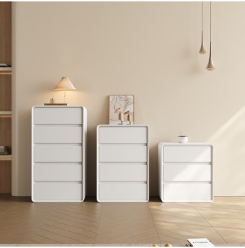 Elegant Leather Upholstered Bedside Table