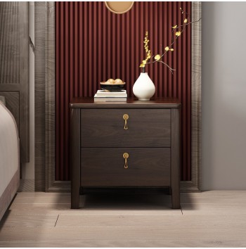 Classic Walnut Bedside Table