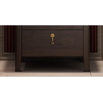 Classic Walnut Bedside Table