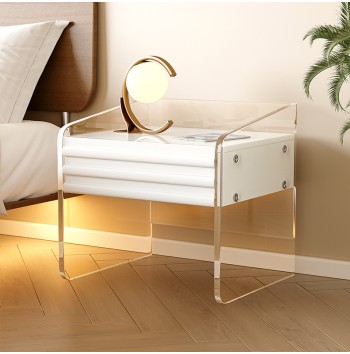 Acrylic Modern Elegance Bedside Table
