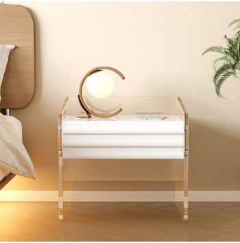 Acrylic Modern Elegance Bedside Table