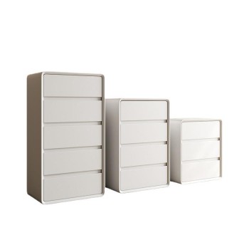 Elegant Leather Upholstered Bedside Table