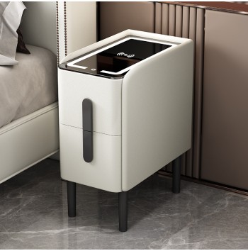 Compact Multifunctional Bedside Table